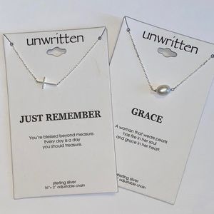 COPY - 2 Unwritten Sterling Silver Necklaces